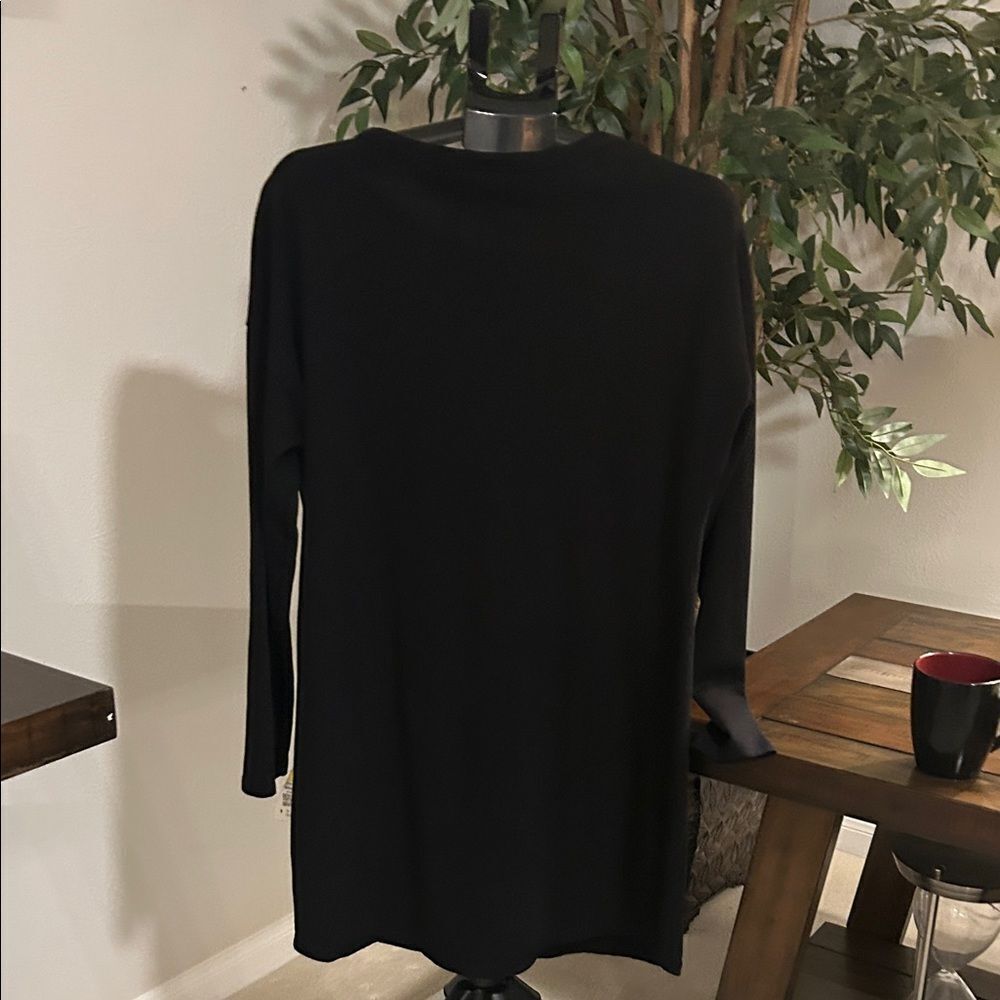 Chic Black Long Sleeve Dress